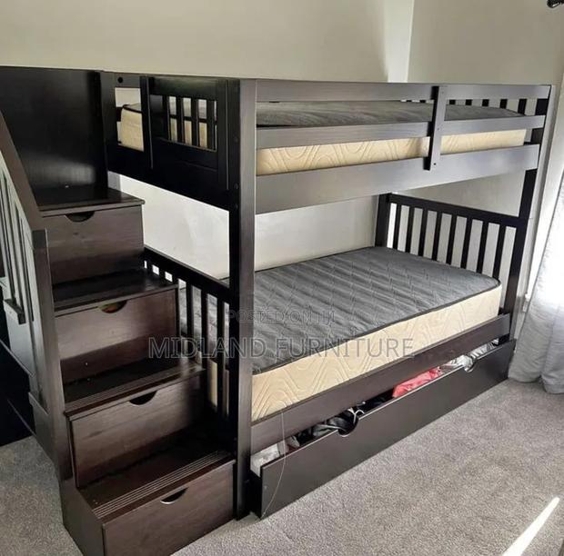Kid's Solid Wooden Bunk Bed