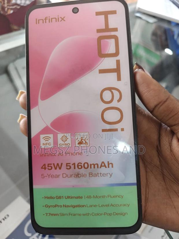 New Infinix Hot 60i 128 GB Black