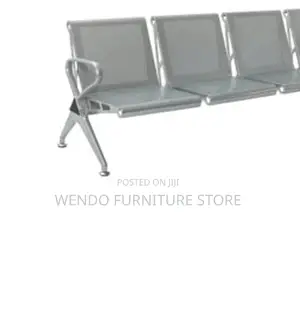 Office Bench; Modern Three Seaters Metallic Lgy Office Reception Bench