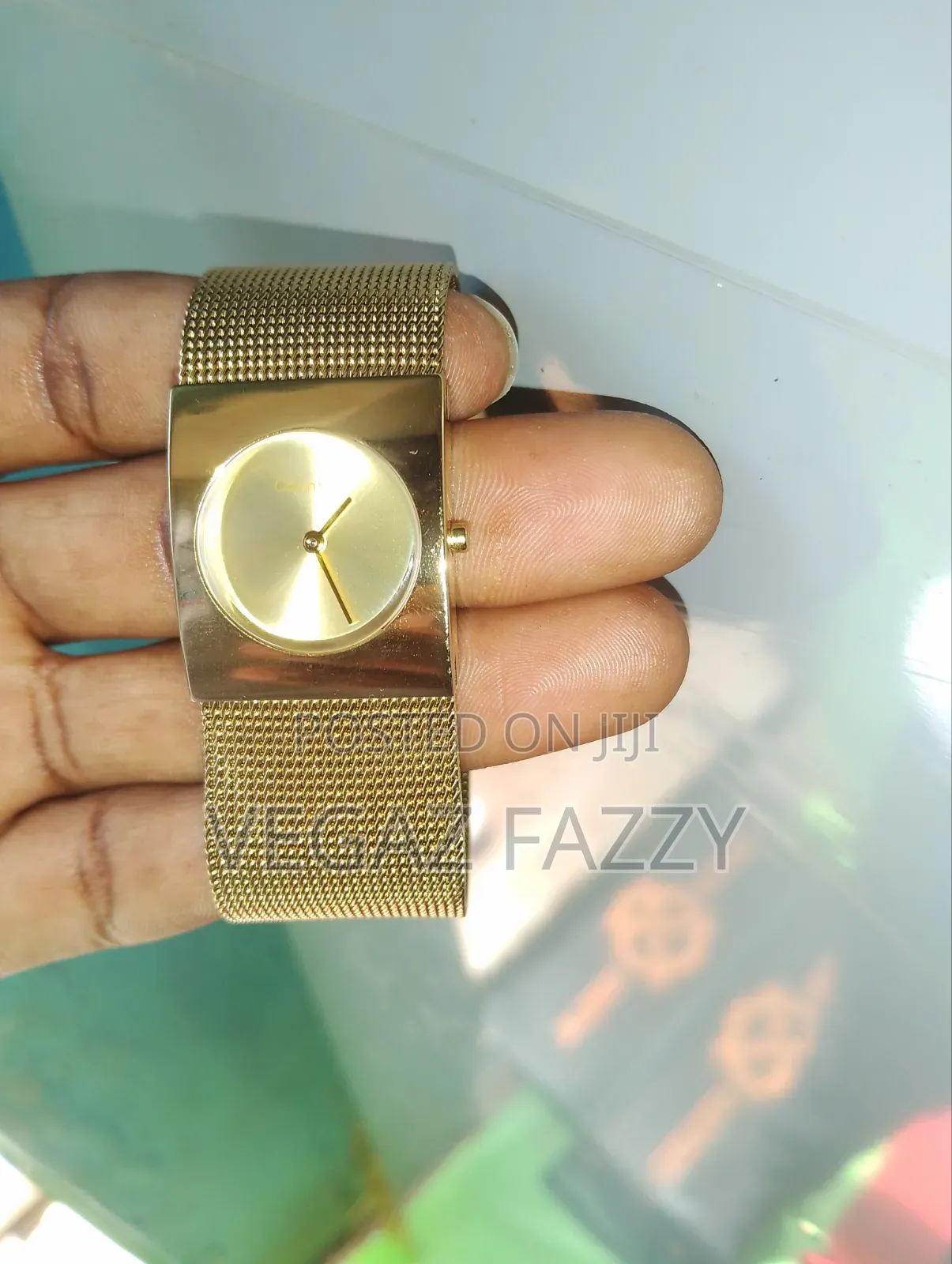 Calvin Klein Gold Mesh Watch K2u354.26