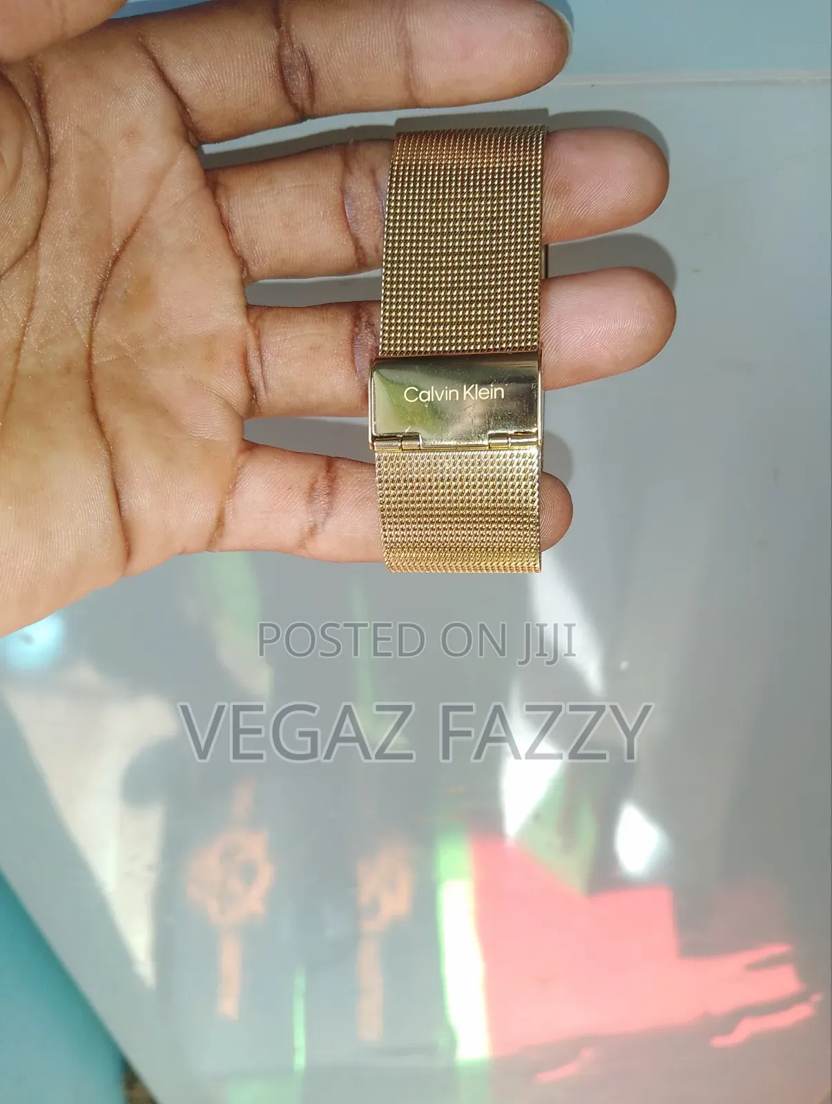Calvin Klein Gold Mesh Watch K2u354.26