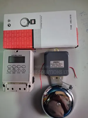 Auto SCH Bell Timer and 100mm Silver Andeli Electric SCH Bell Gong