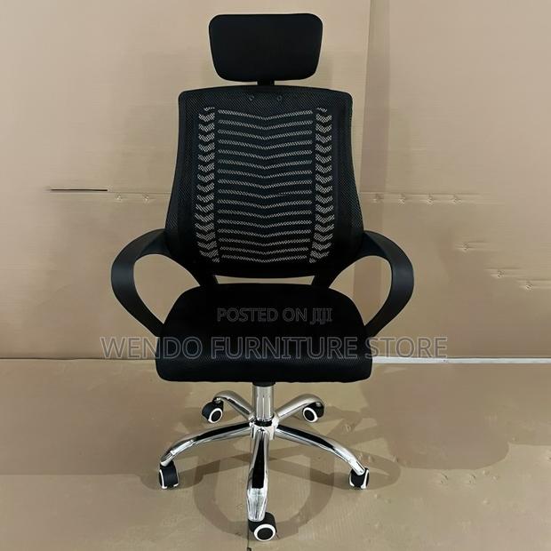 Office Chairs; Fabric Headrest Adjustable Office Chairs - thumbnail 5