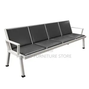 Office Bench; Three Seaters Leather Plk9-9 Office Bench