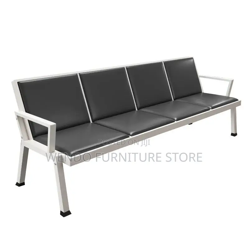 Office Bench; Three Seaters Leather Plk9-9 Office Bench