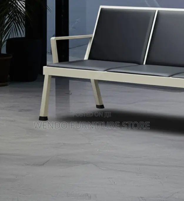 Office Bench; Three Seaters Leather Plk9-9 Office Bench