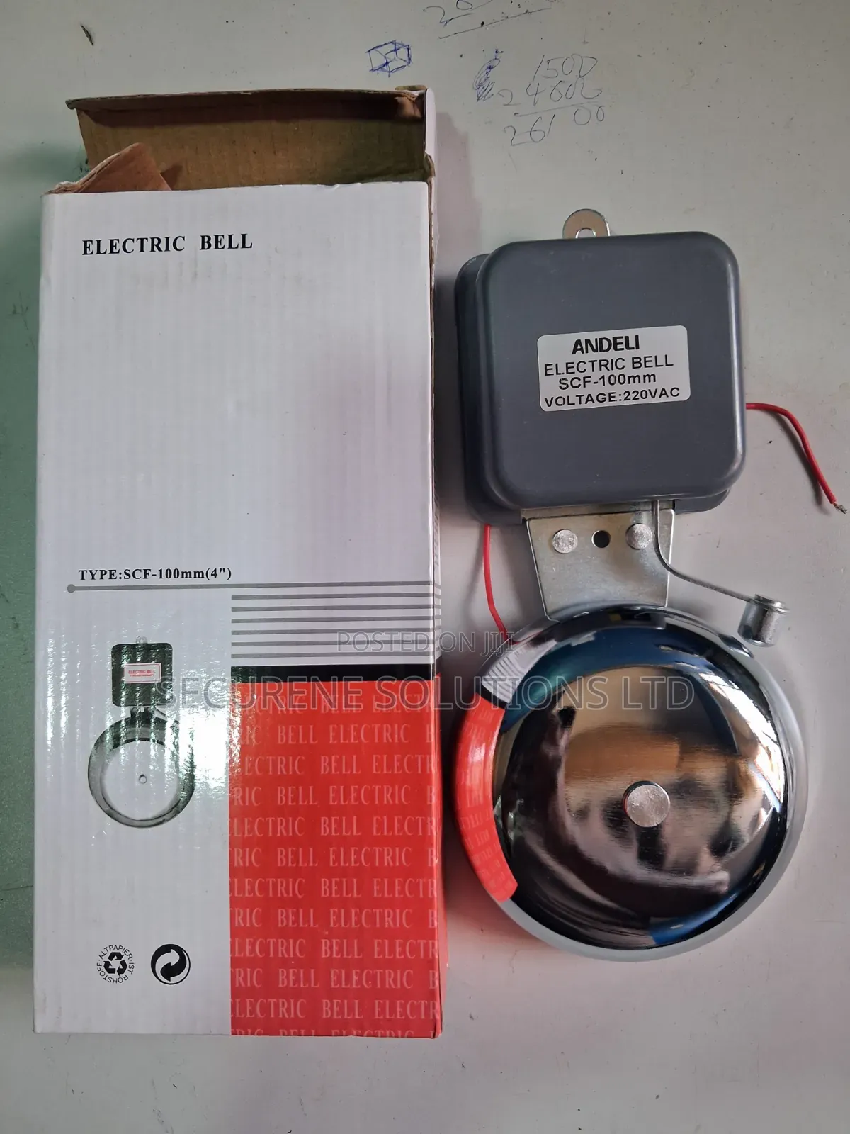 Electric SCH Bell Gong 100mm Andeli