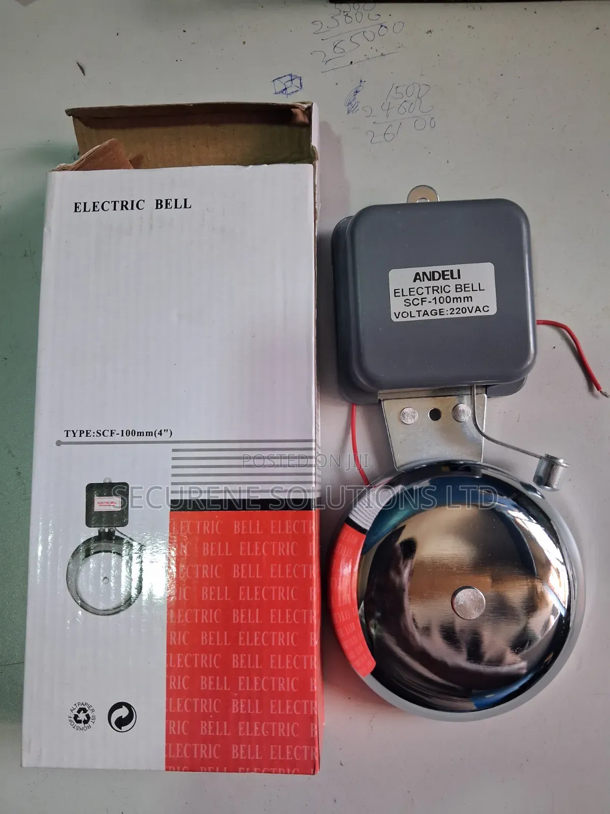 Electric SCH Bell Gong 100mm Andeli
