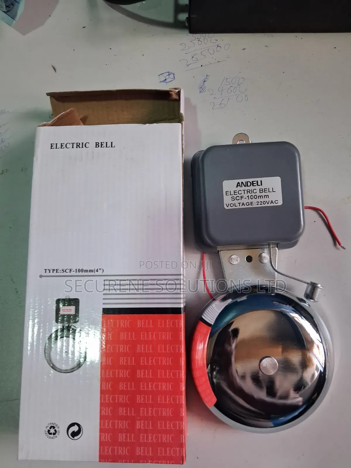 Electric SCH Bell Gong 100mm Andeli
