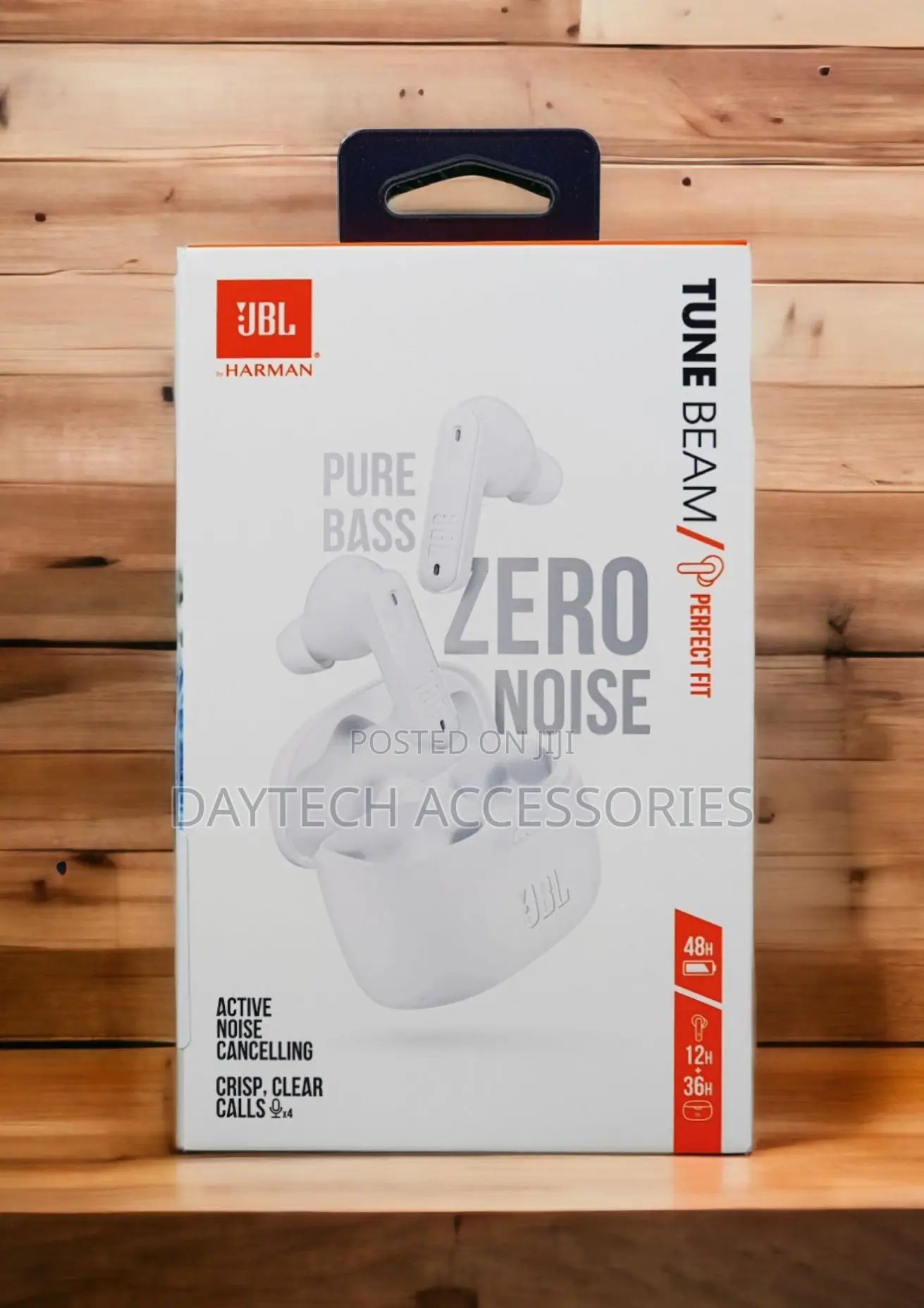 JBL Tune Beam TWS Bluetooth Noise-Cancelling Earbuds - Black