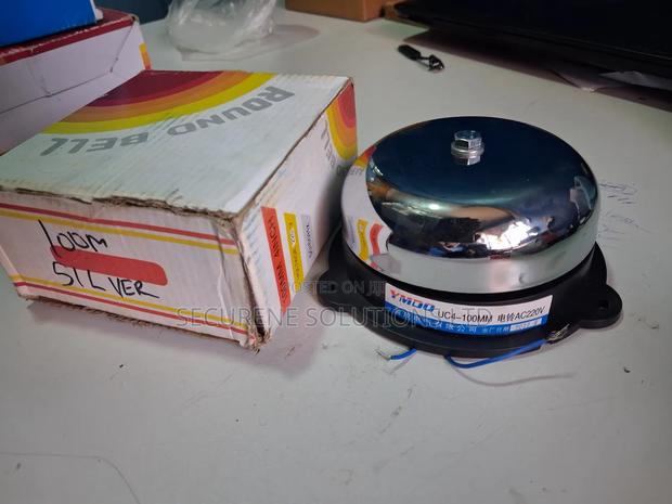 Electric SCH Bell Gong 100mm Round Silver - thumbnail 2
