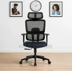Office Chair : Ergonomic High-Back Orthopedic Mesh Office Chair