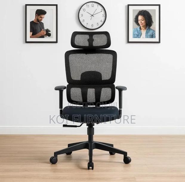 Office Chair : Ergonomic High-Back Orthopedic Mesh Office Chair