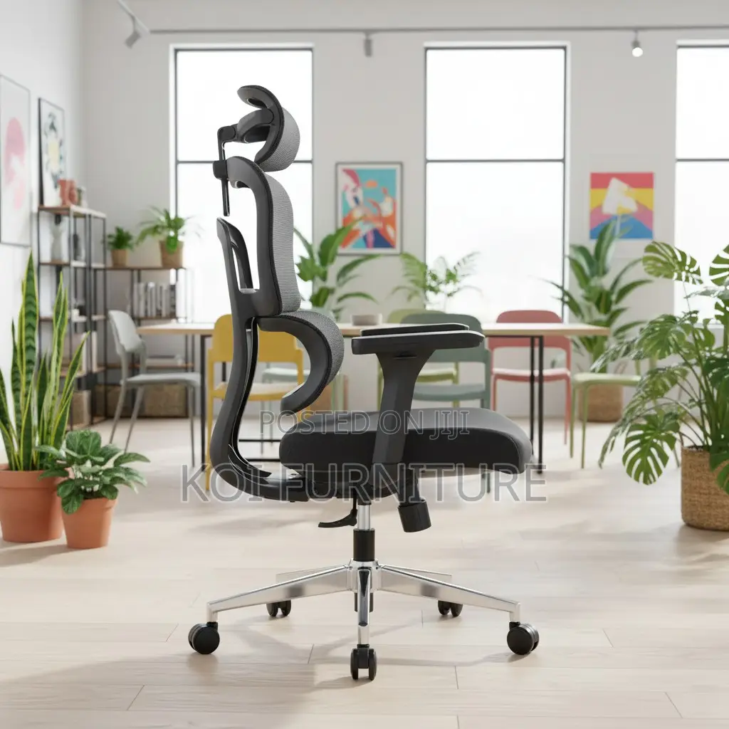 Office Chair : Ergonomic High-Back Orthopedic Mesh Office Chair