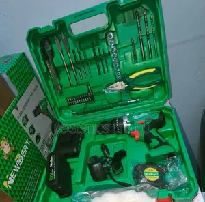 Newbeat Cordless Drill.Set Comes With 2pc Batteries 21v Multifunction,