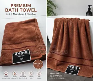 Premium Cotton Bath Towel 150x100cm – Soft Super Absorbent