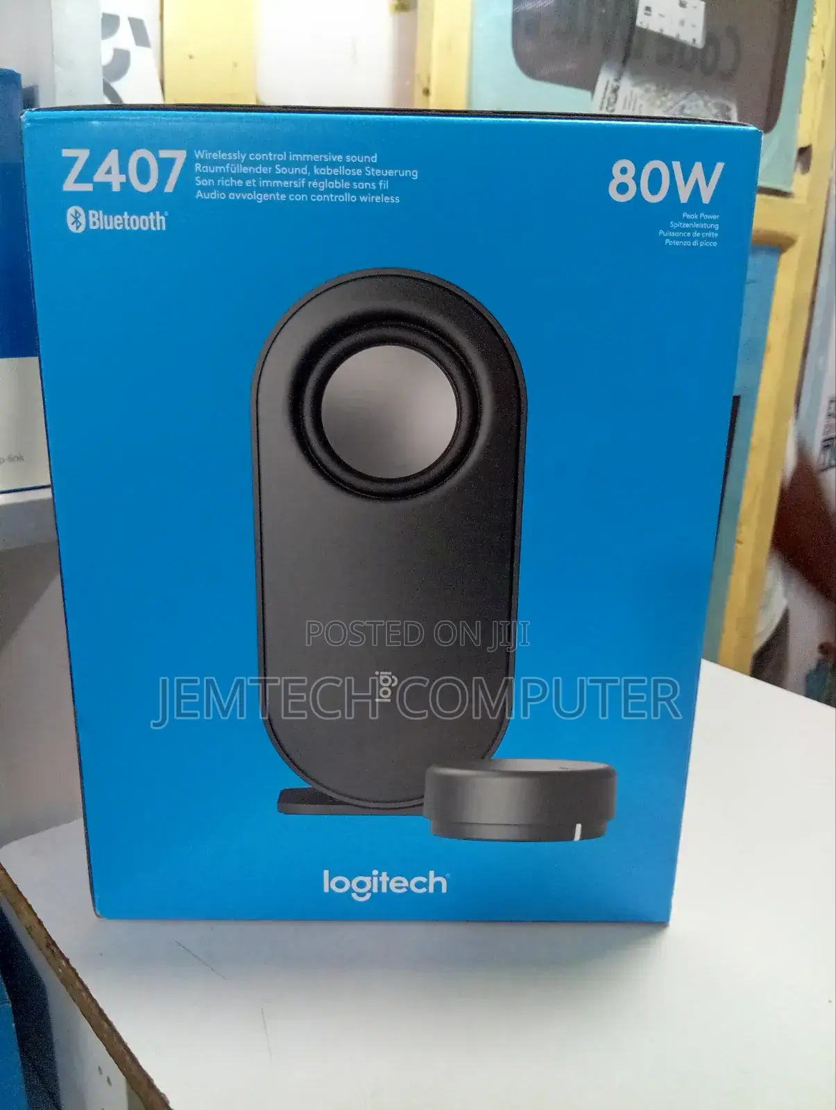 Logitech Z407 Bluetooth Computer Speakers With Subwoofer and Wireless