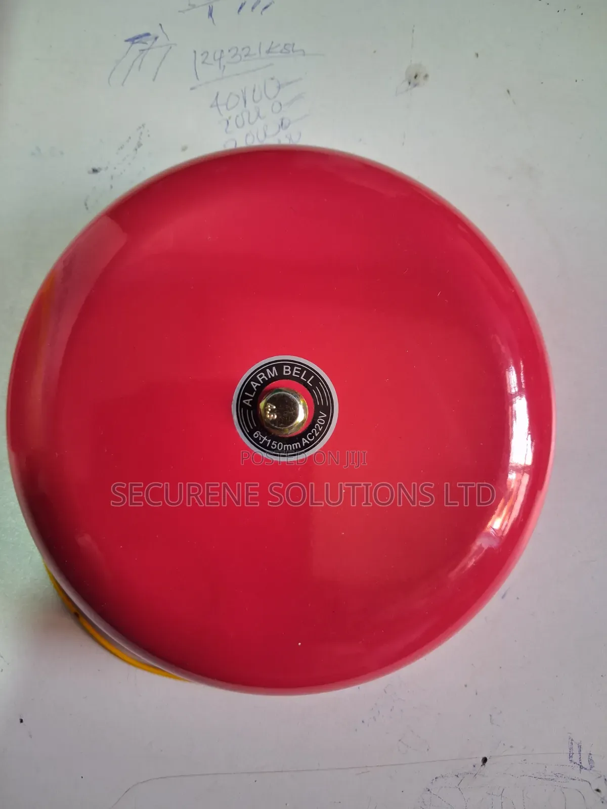 Red Electric SCH Bell 150mm/Fire Bell Round
