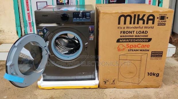 *Mika Washing Machine 10kg Front Load Wash and Spin