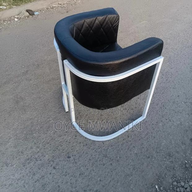 Manicure Seat Leather Black - main view