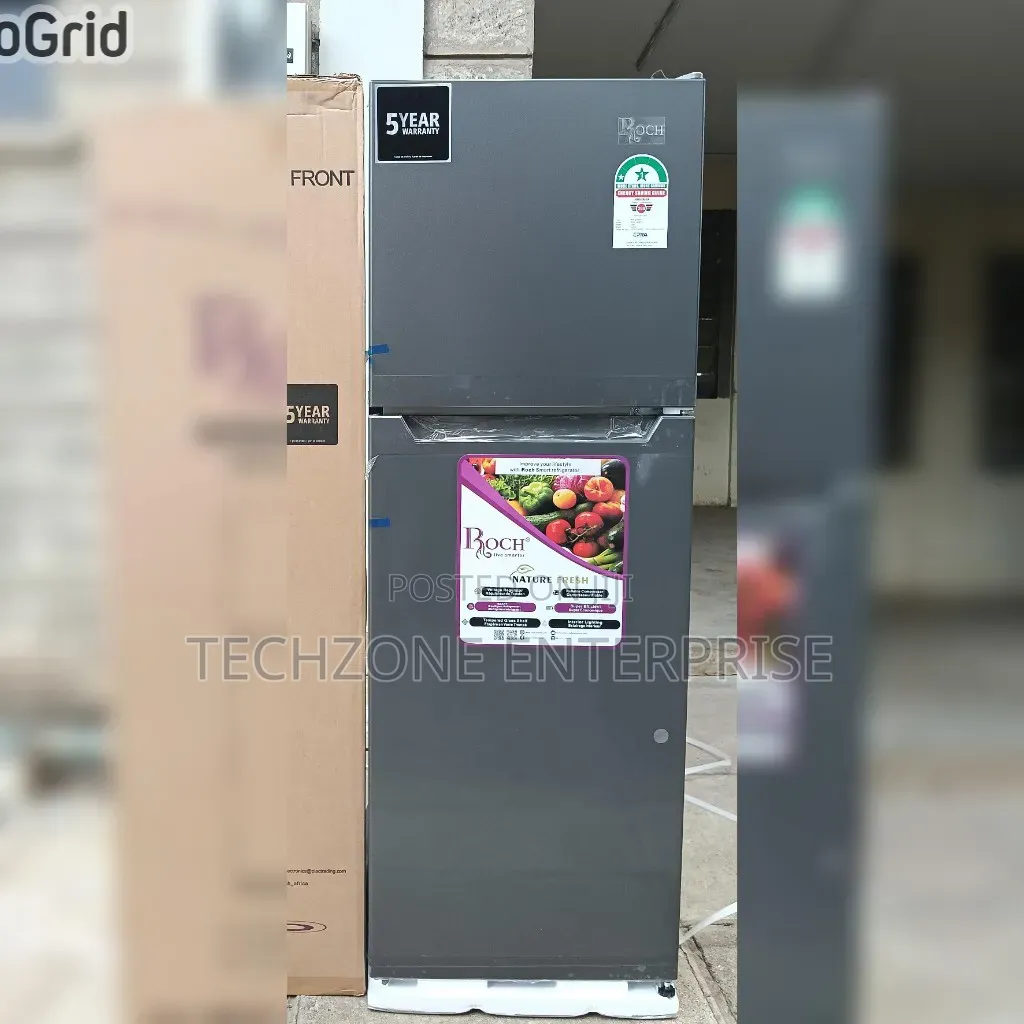 Roch 130 Litres RFR-160dt-I Double Door Refrigerator, Silver 