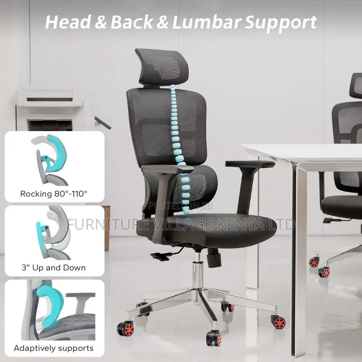 Orthopedic Ergonomic Mesh Seat With Armrest