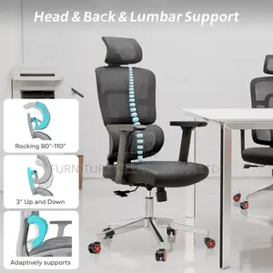 Orthopedic Ergonomic Mesh Seat With Armrest