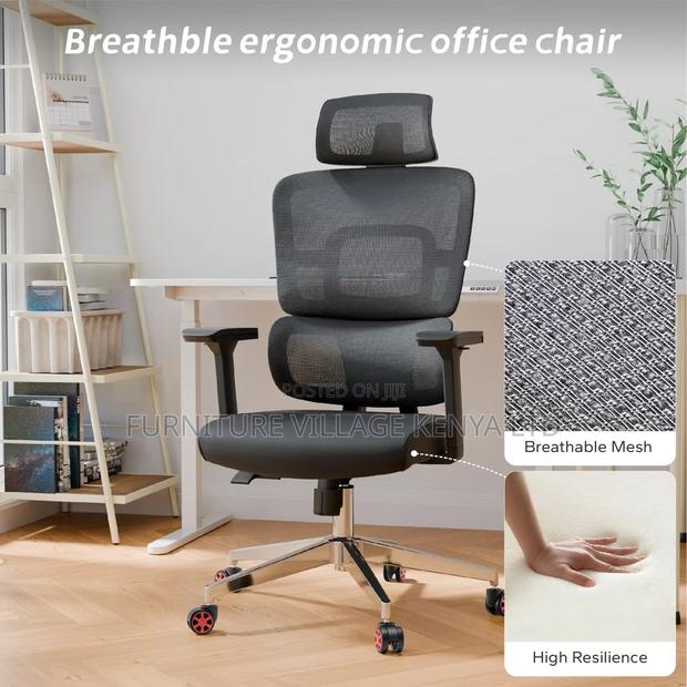 Orthopedic Ergonomic Mesh Seat With Armrest - thumbnail 8