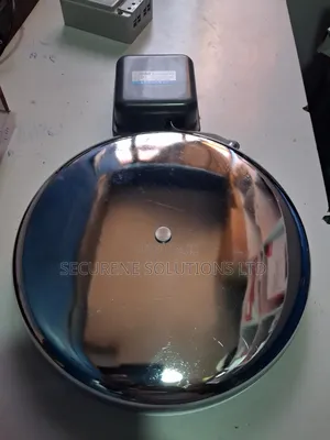 Silver Electric School Bell Gong Silver 300mm or 12 Inc