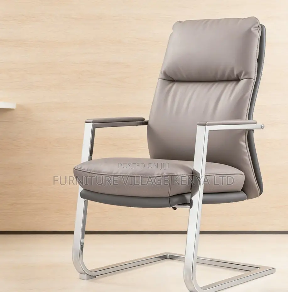 Non-Swivel Modern Manager Leather Office Chair
