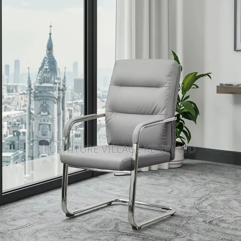 Non-Swivel Modern Manager Leather Office Chair
