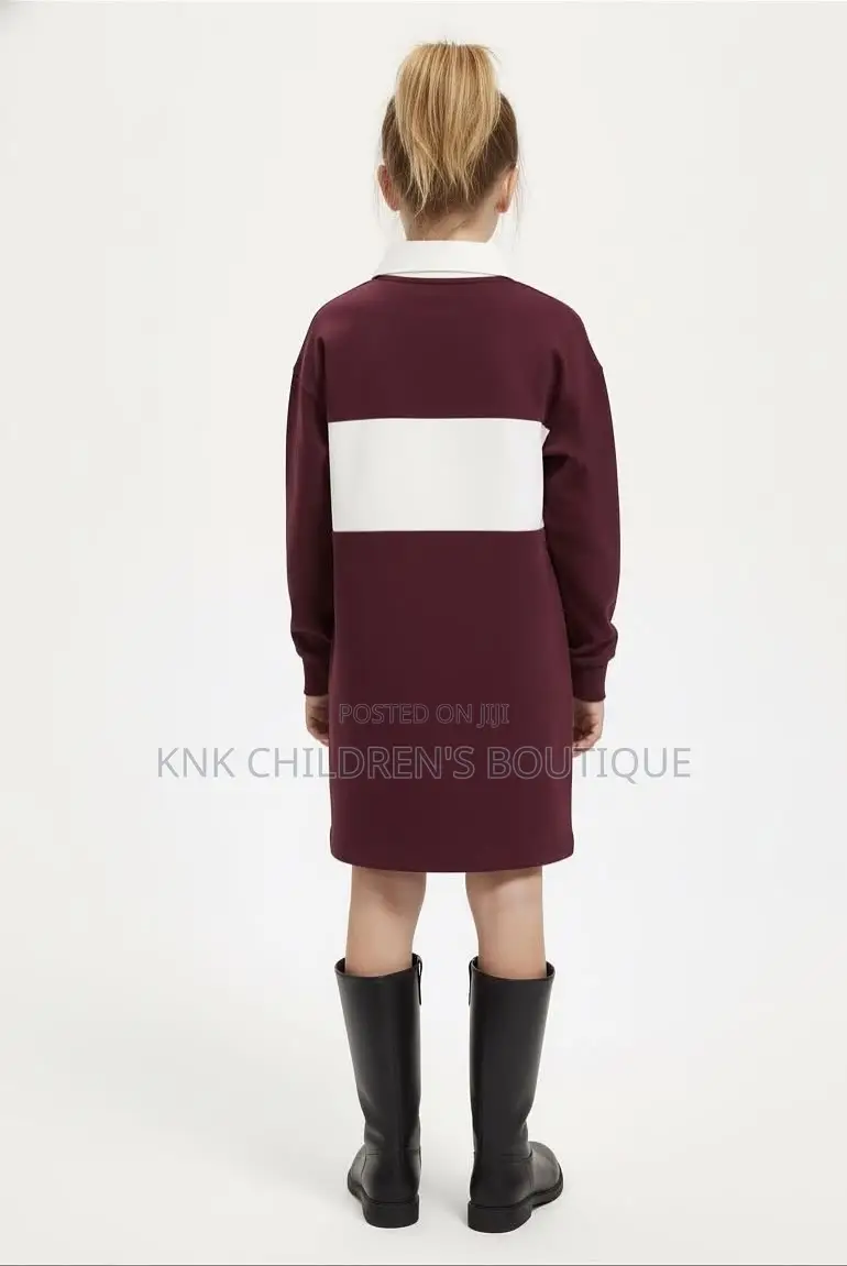 100% Cotton Girls Rugby Shirt Dress