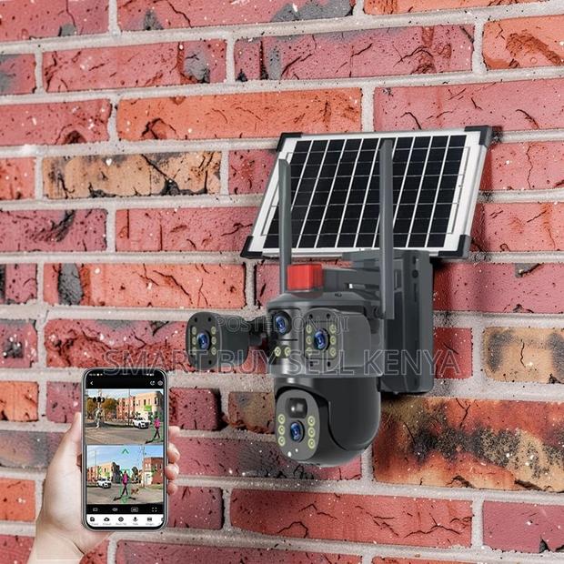 Weather Resistant Housing 20mp 4g PTZ Triple Lens Solar Camera