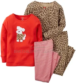 100% Cotton Baby Pajamas - 4 Piece Set , Us Imported Pjs, 6-12months