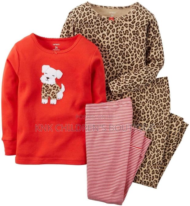 100% Cotton Baby Pajamas - 4 Piece Set , Us Imported Pjs, 6-12months