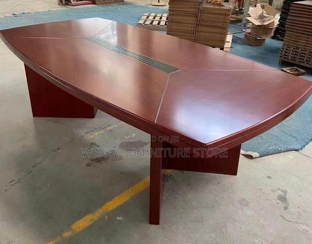 Boardroom Table; 2.4 Meters Straight Mahogany Boardroom Table