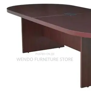 Boardroom Table; 2.4 Meters Straight Mahogany Boardroom Table
