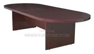 Boardroom Table; 2.4 Meters Straight Mahogany Boardroom Table