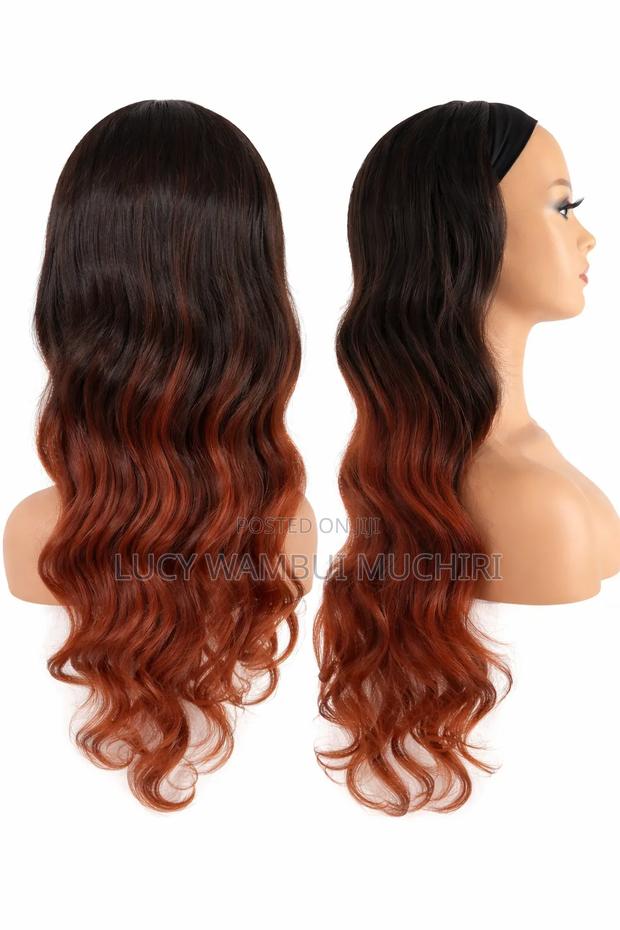 22 Inch Long Wavy Headband Wig – Soft Natural Look Everyday Wig - thumbnail 2