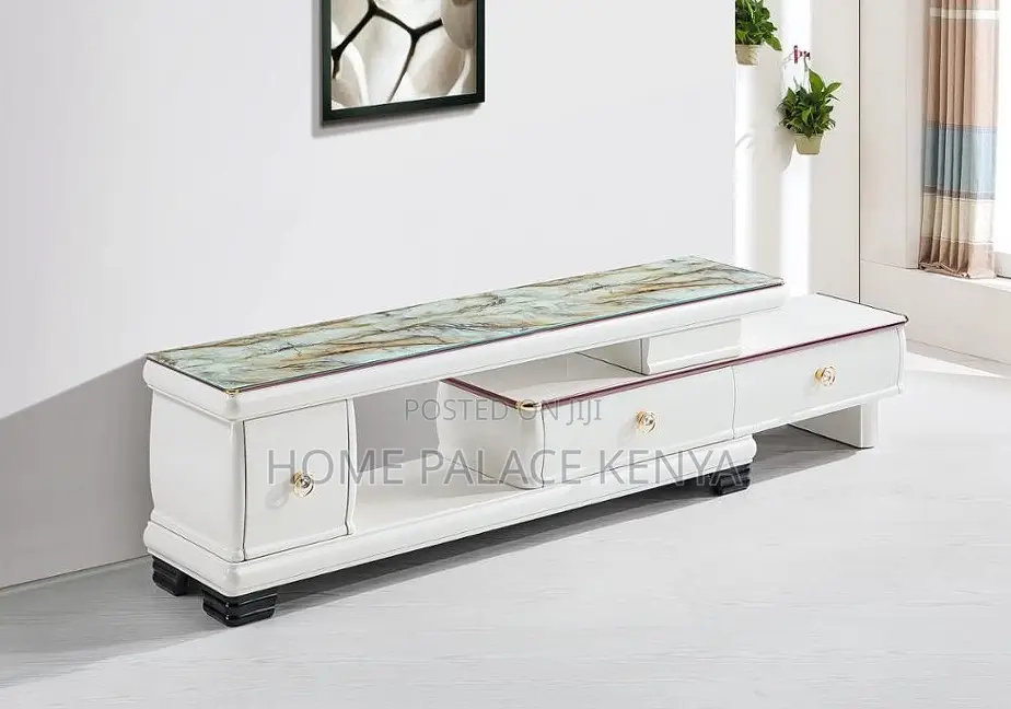 Tv Stand: Luxury Marble Wall Tv Cabinet With Drawers