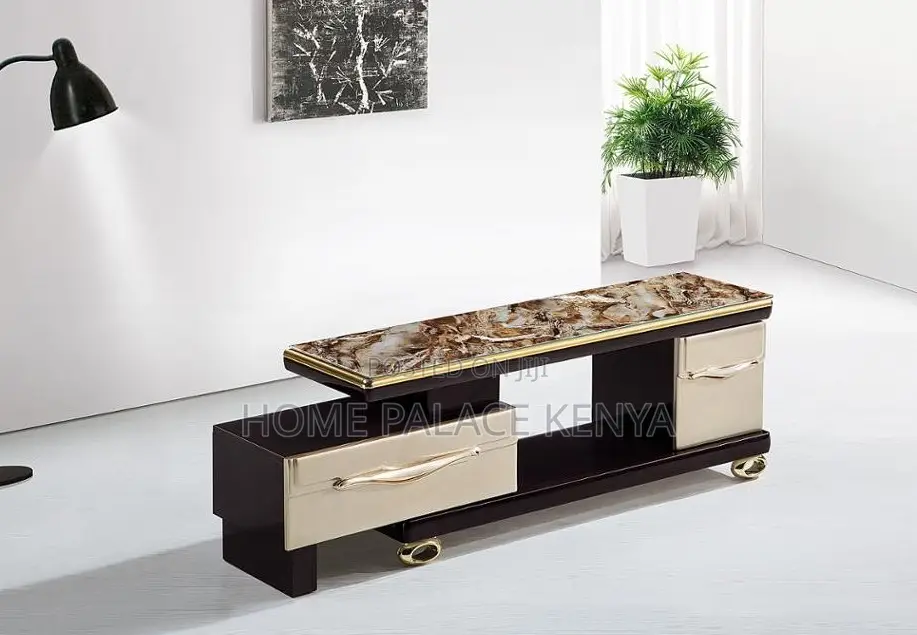 Tv Stand: Luxury Marble Wall Tv Cabinet With Drawers