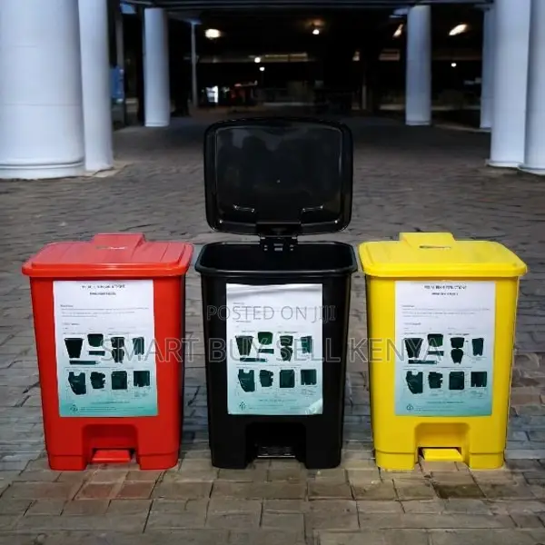 Scratch Resistant Odor Control 30l Hard Plastic Step Pedal Waste Bin