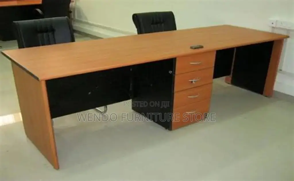 Office Desk; 1.4 Meters Brown Office Spaces Desk