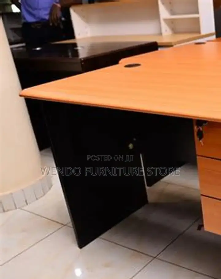 Office Desk; 1.4 Meters Brown Office Spaces Desk
