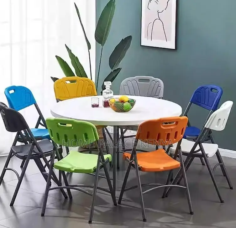 Outdoor Chair: Durable Hdpe Plastic Chair With Steel Frame