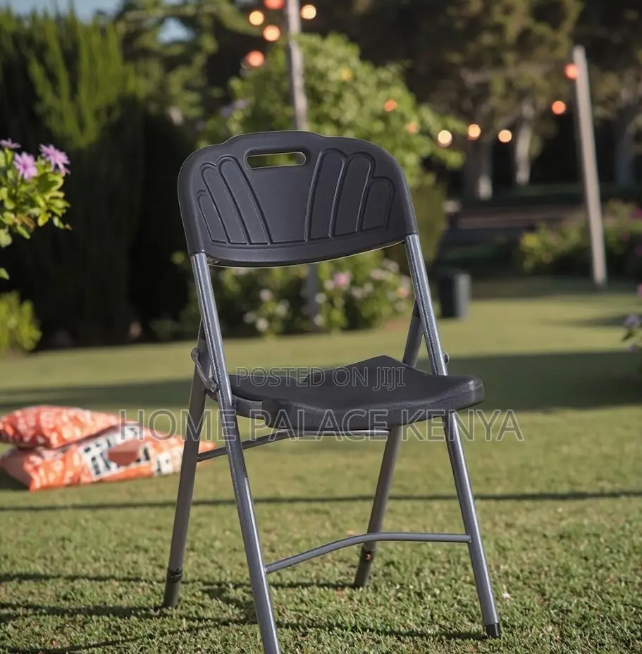 Outdoor Chair: Durable Hdpe Plastic Chair With Steel Frame