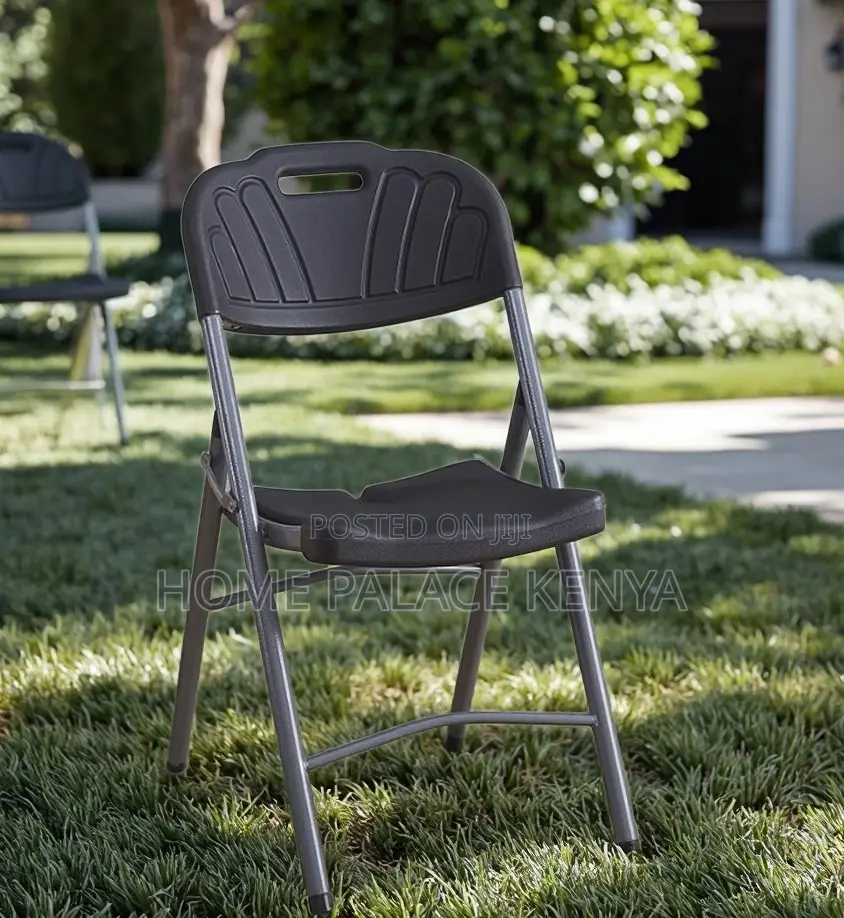 Outdoor Chair: Durable Hdpe Plastic Chair With Steel Frame