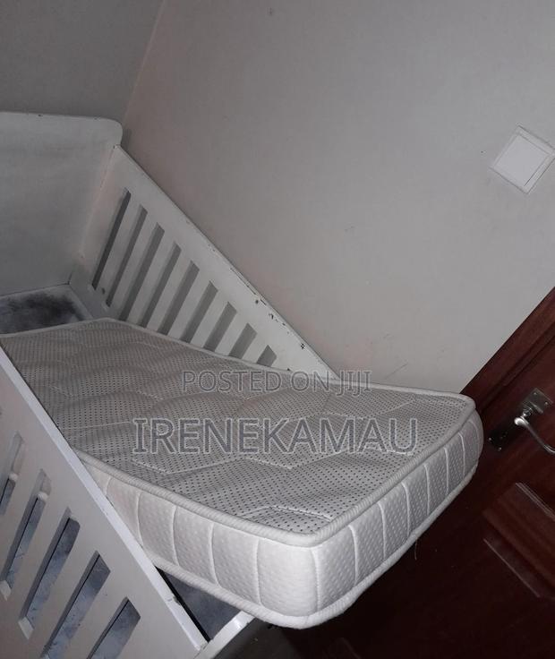 White Wooden Baby Cot - thumbnail 6