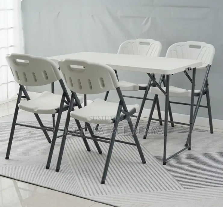Outdoor Chair: Durable Hdpe Plastic Chair With Steel Frame