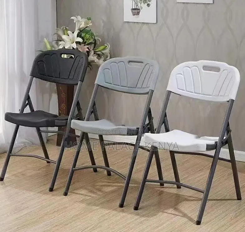 Outdoor Chair: Durable Hdpe Plastic Chair With Steel Frame